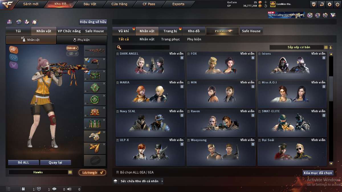shop acc cf uy tin gia re